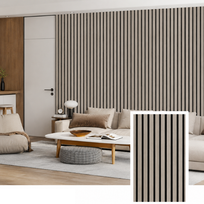 Bellvora Premium Selbstklebende Lamellenwand (2,75x1,10m)