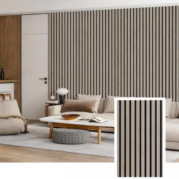 Bellvora Premium Selbstklebende Lamellenwand (2,75x1,10m)