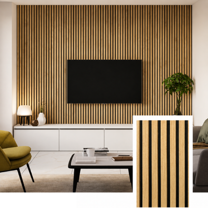 Bellvora Premium Selbstklebende Lamellenwand (2,75x1,10m)