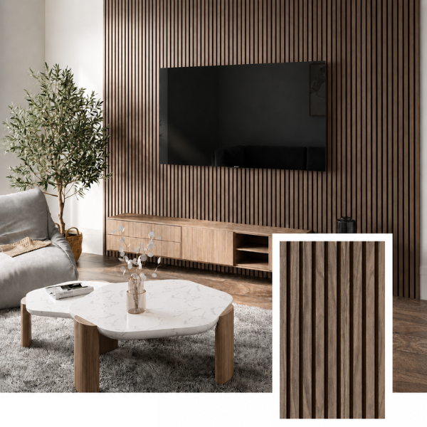 Bellvora Premium Selbstklebende Lamellenwand (2,75x1,10m)