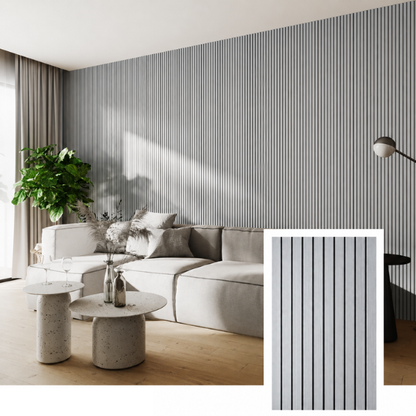 Bellvora Premium Selbstklebende Lamellenwand (2,75x1,10m)